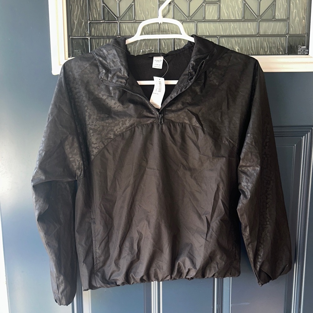 Old Navy Black Camouflage Windbreaker